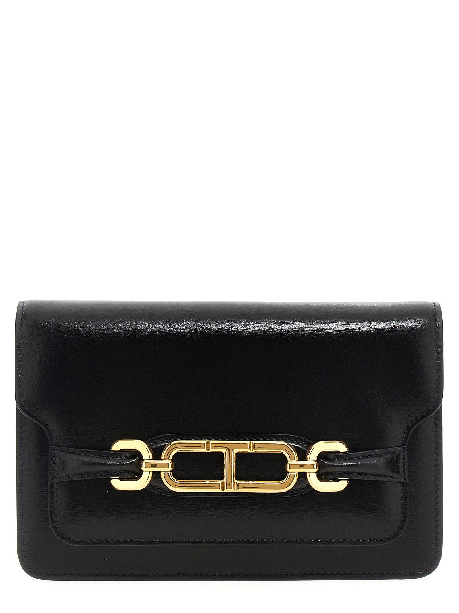 Tom Ford Gold-Plated Hardware Crossbody Bag — Black