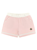 Moncler Enfant Cotton-Viscose Blend Bermuda Shorts — Pink