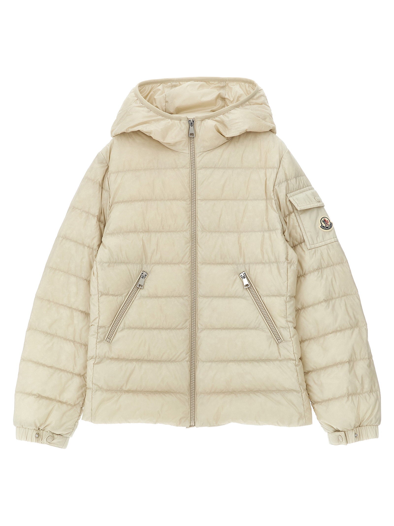 Moncler Enfant Down Jacket — Cream