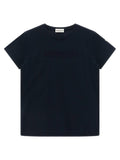 Moncler Enfant Logo-Embroidered T-Shirt — Navy
