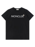 Moncler Enfant Logo-Print Cotton Jersey T-Shirt — Black