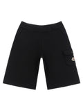 Moncler Enfant Cargo Bermuda Shorts — Black