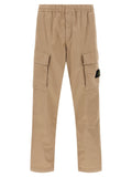 Stone Island Organic Cotton Twill Cargo Pants — Beige