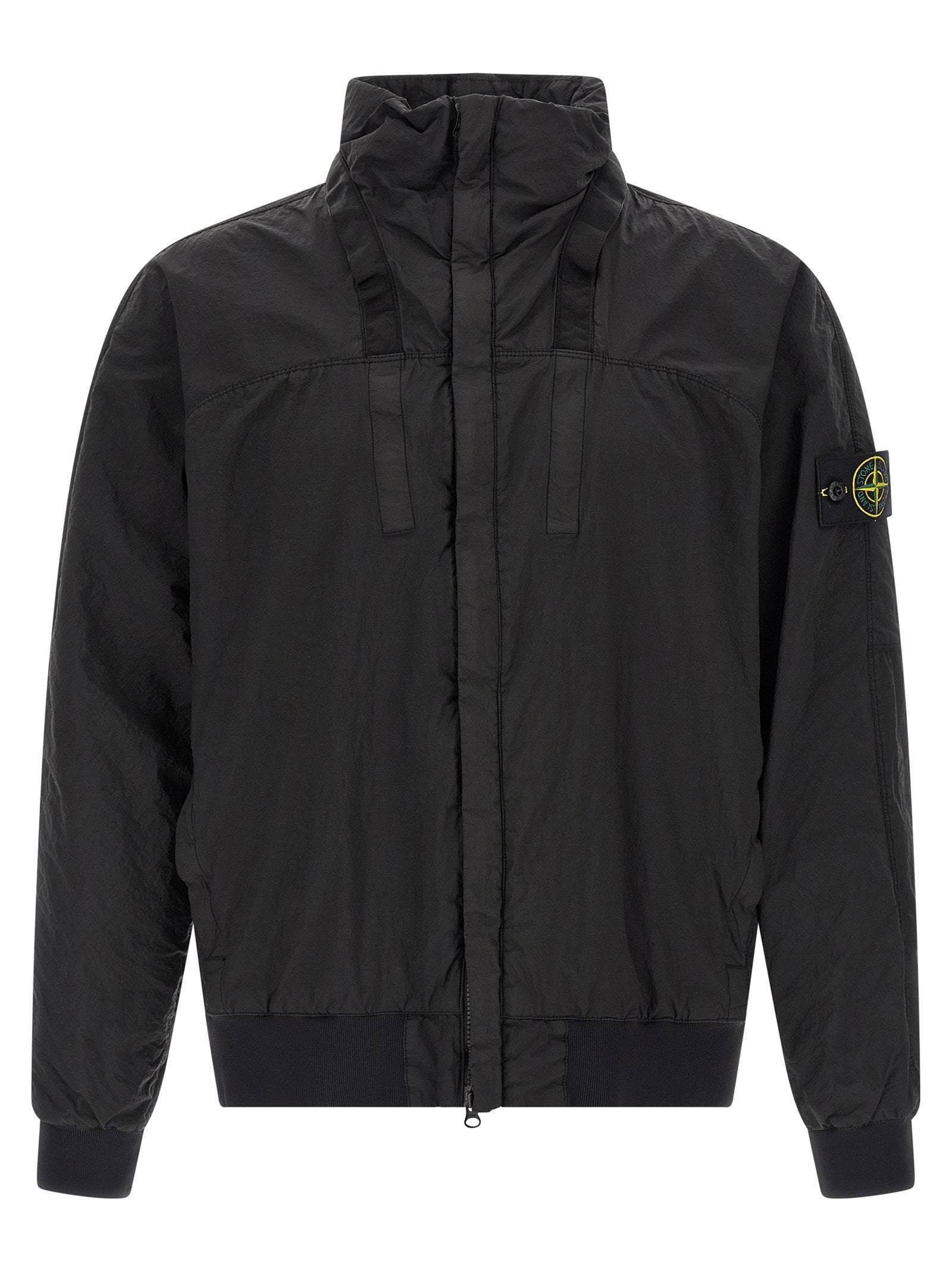Stone Island Metal Nylon Bomber Jacket — Black