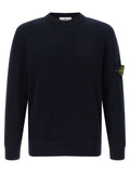 Stone Island Ribbed Organic Cotton Sweater — Navy