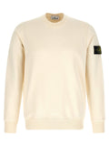 Stone Island Garment-Dyed Organic Cotton Sweatshirt — Cream
