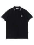 Stone Island Junior Polo Shirt — Black