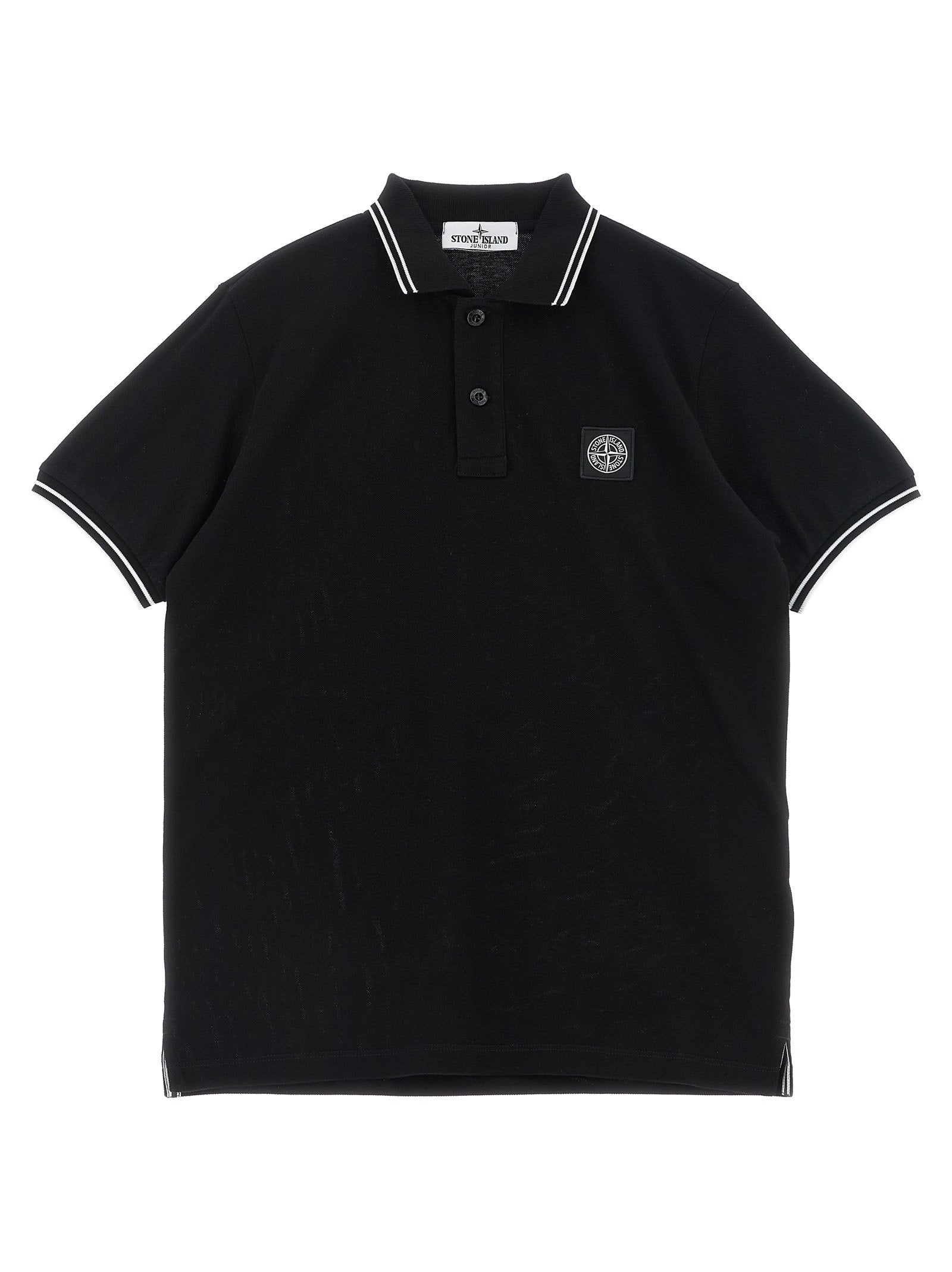 Stone Island Junior Polo Shirt — Black