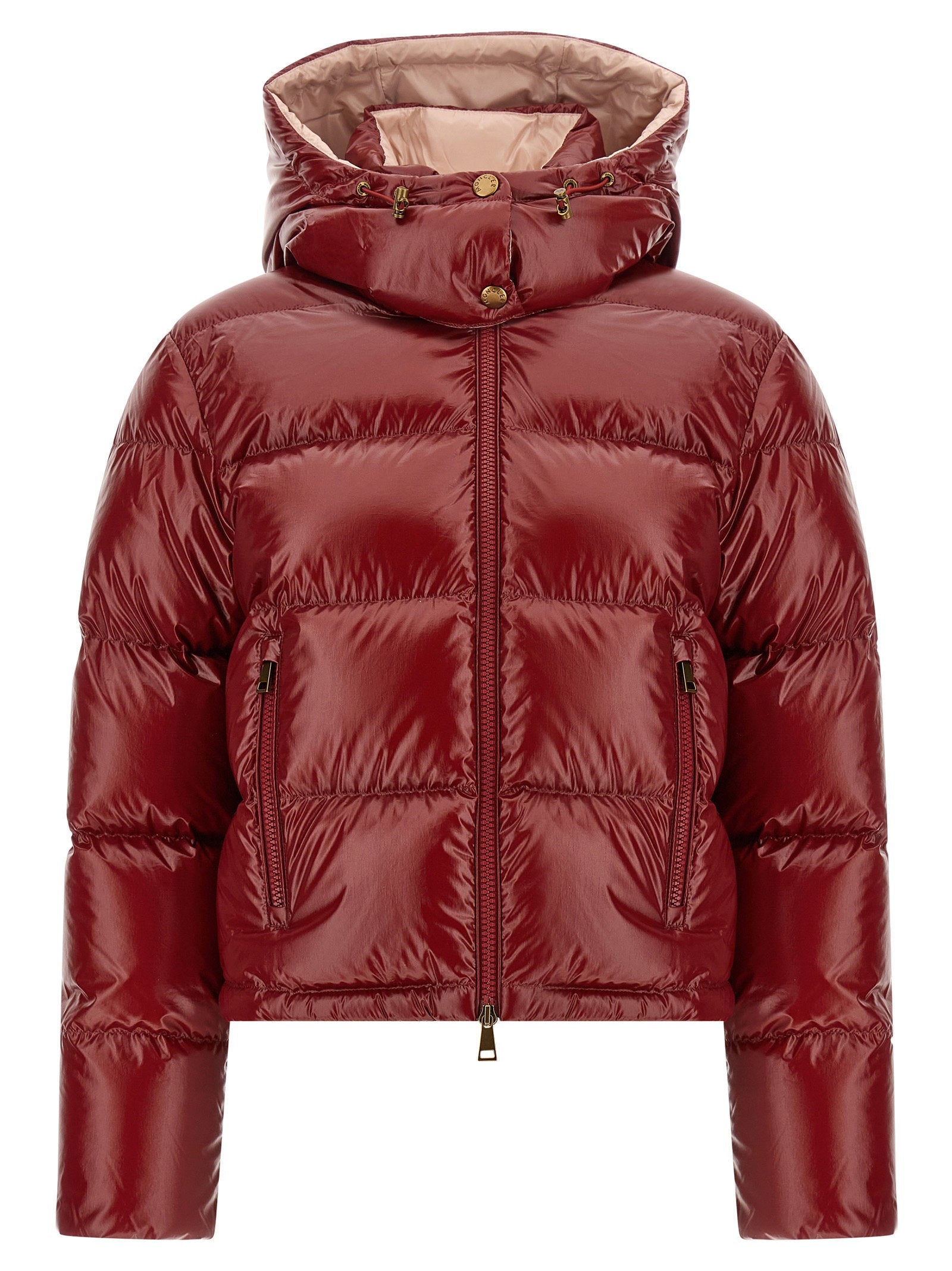 Moncler Nievole Down Jacket — Ruby Red