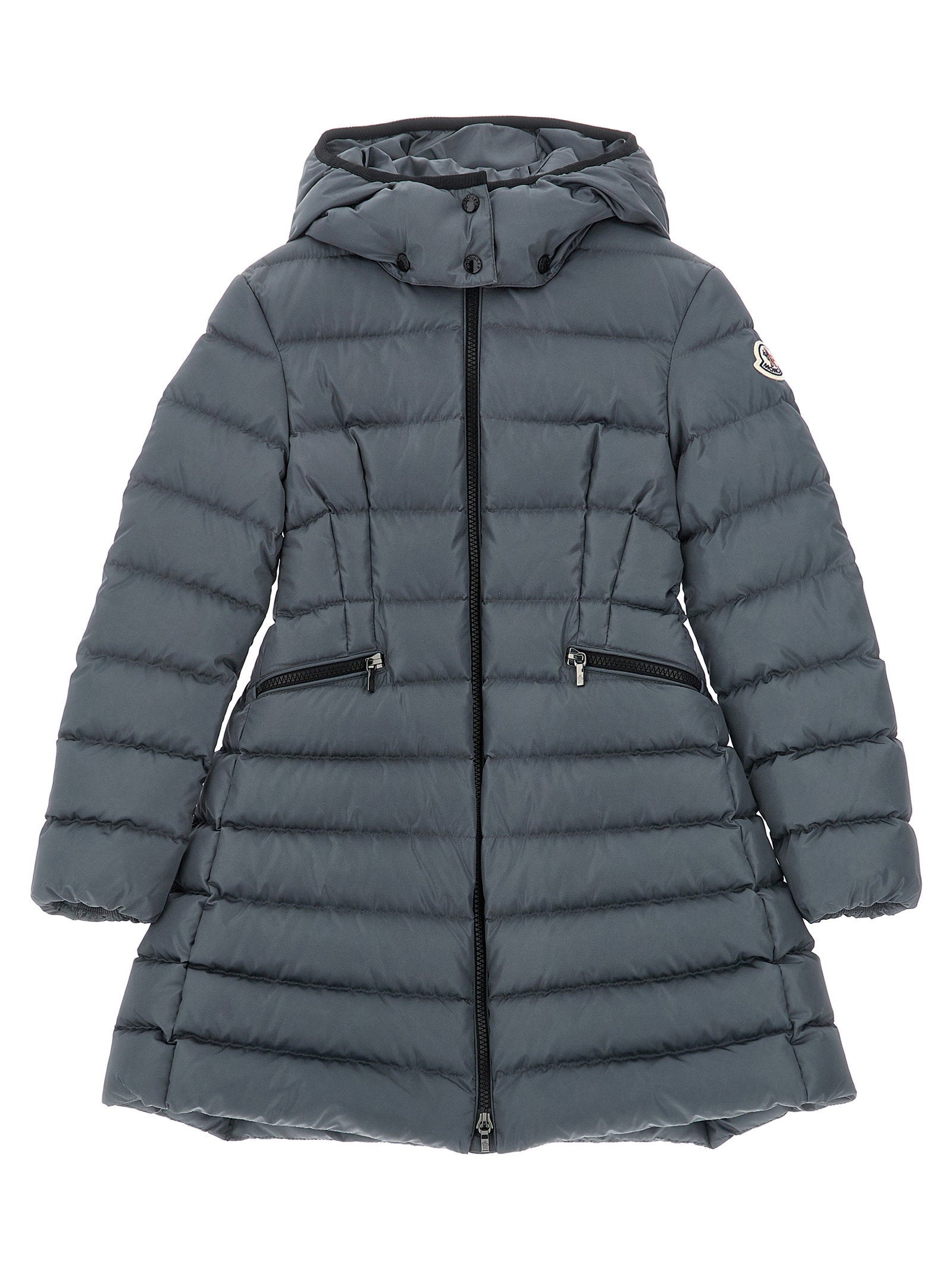 Moncler Enfant Charpal Down Jacket — Gray