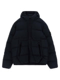 Stone Island Junior Quilted Hooded Down Jacket — Black