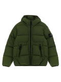 Stone Island Junior Quilted Parka Down Jacket — Olive Green