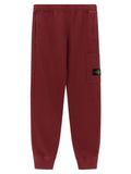Stone Island Junior Cargo Joggers with Badge Logo Joggers — Burgundy