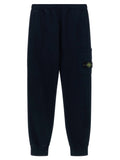 Stone Island Junior Badge Logo Cargo Joggers — Navy