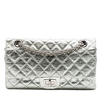 Metallic Aged Calfskin Reissue 2.55 Double Flap 225