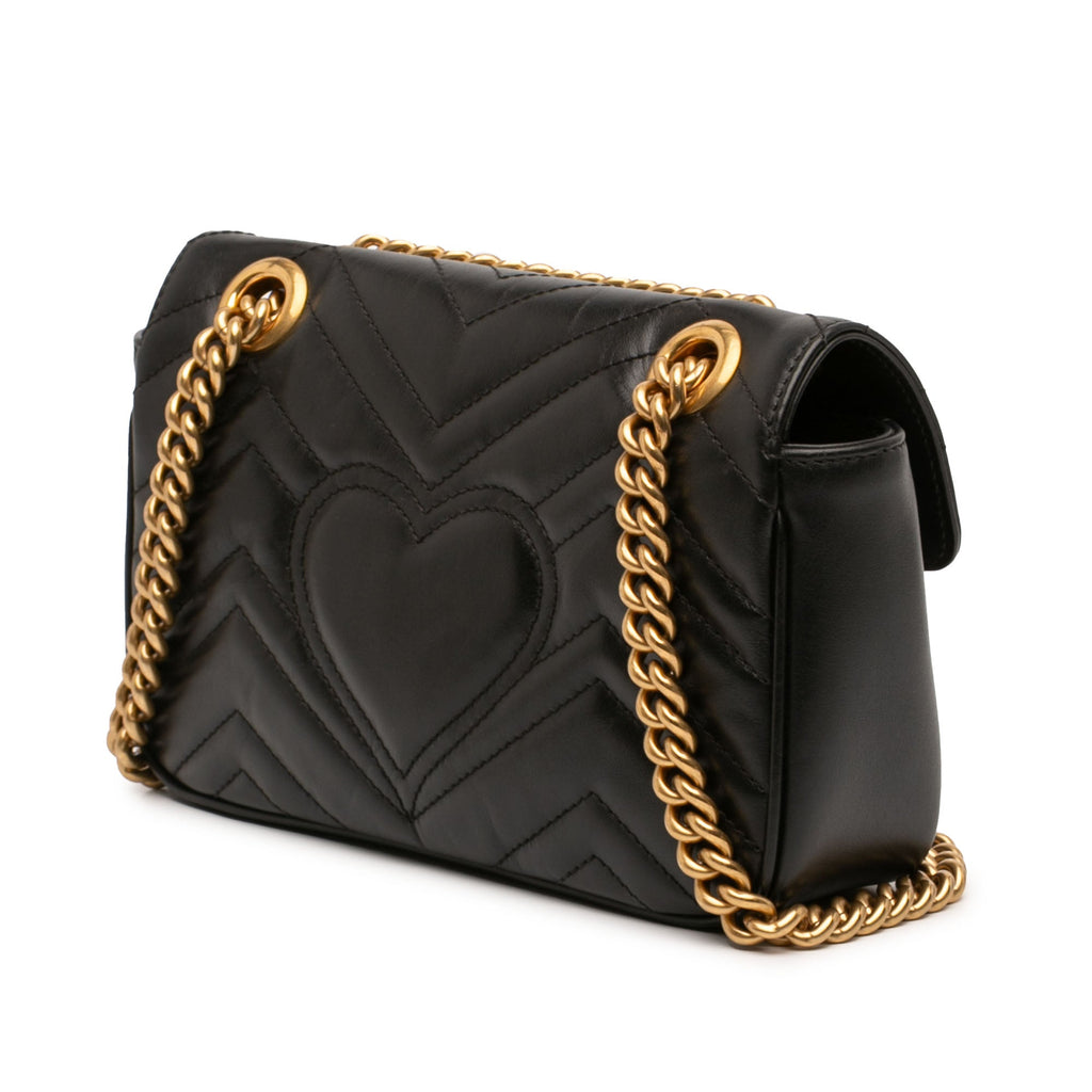 Small GG Marmont Matelasse Leather Shoulder Bag