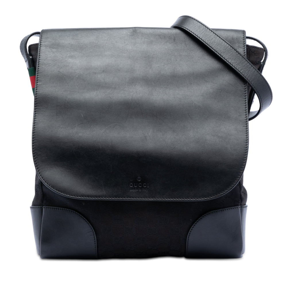 GG Canvas and Leather Crossbody