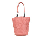 Small Intrecciato Trimmed Cervo Bucket Bag