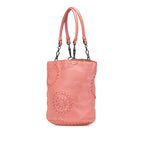 Small Intrecciato Trimmed Cervo Bucket Bag