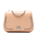 Small Calfskin Braided Chic Flap