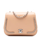 Small Calfskin Braided Chic Flap
