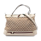 GG Canvas Web Mayfair Satchel