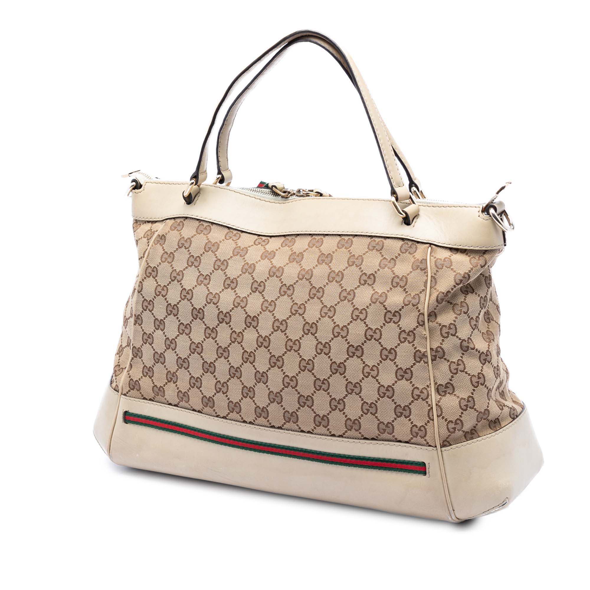 GG Canvas Web Mayfair Satchel