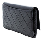 Quilted Lambskin Retro Label Shoulder Bag