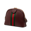 Small Calfskin Web Ophidia Dome Crossbody