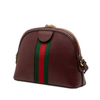 Small Calfskin Web Ophidia Dome Crossbody