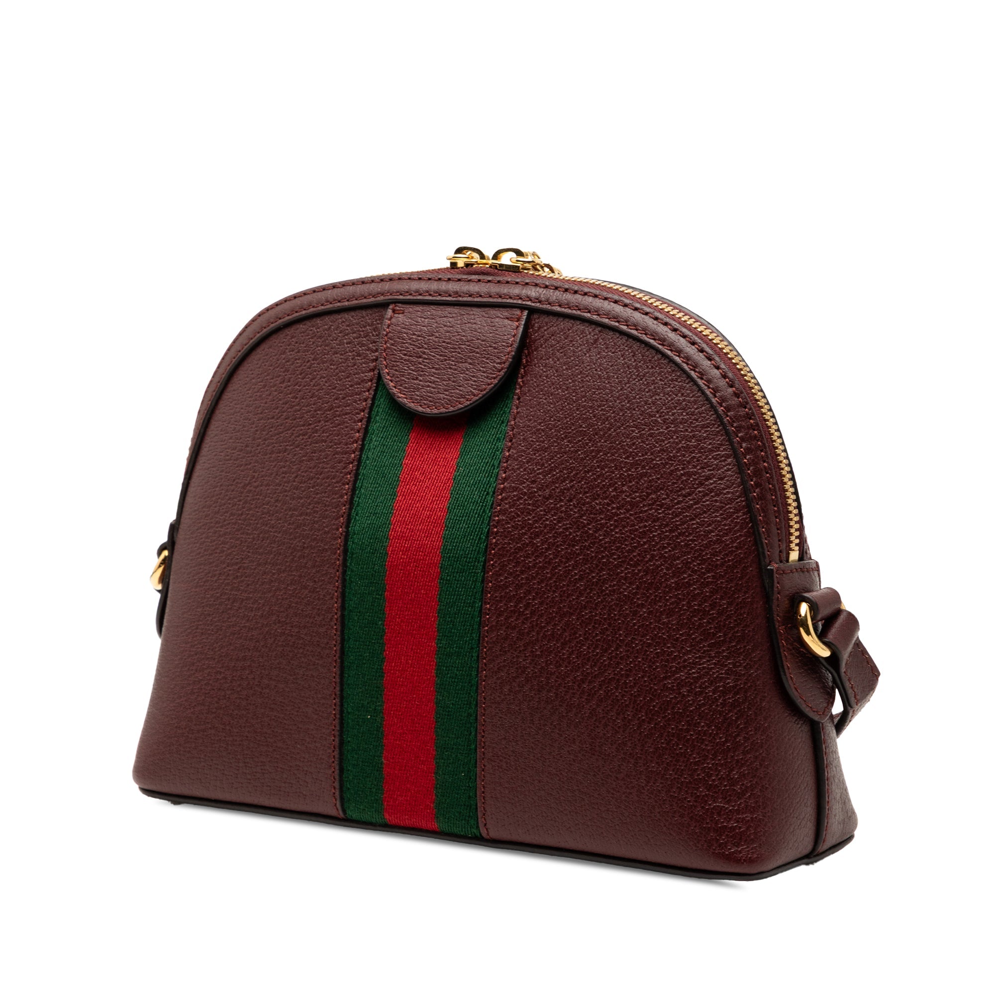 Small Calfskin Web Ophidia Dome Crossbody