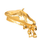 Gold Plated Beret Hat Brooch