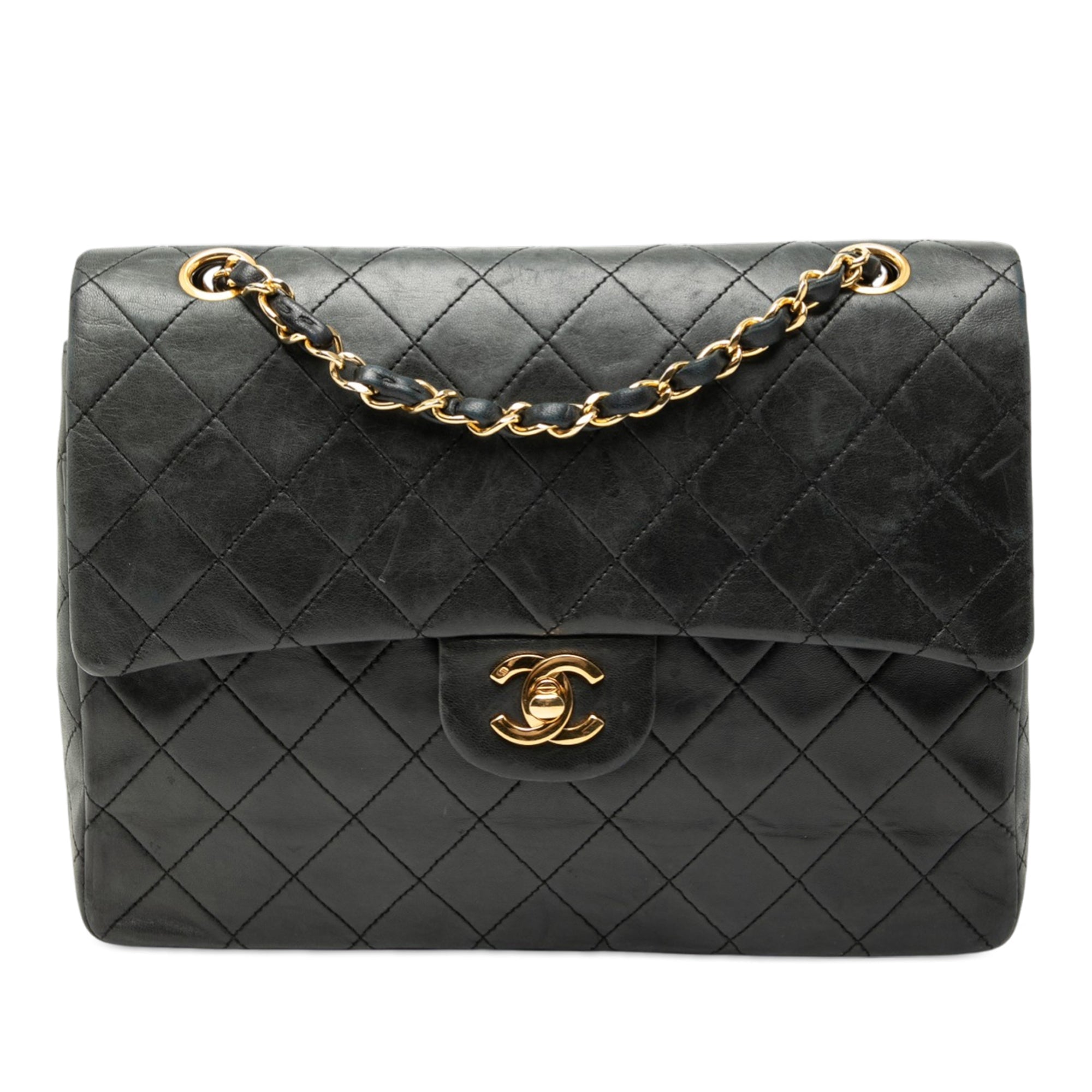 Medium Tall Classic Lambskin Double Flap
