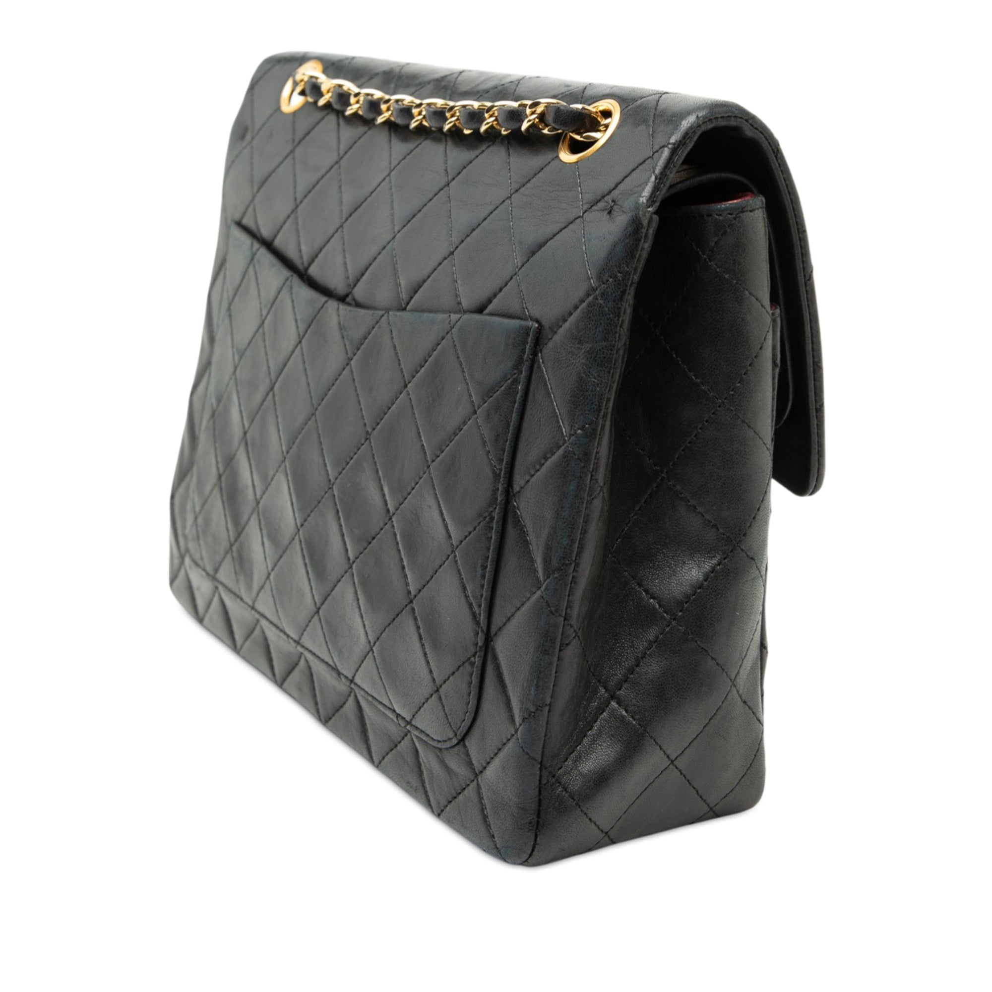 Medium Tall Classic Lambskin Double Flap