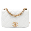 CC Quilted Lambskin Looping Chain Flap
