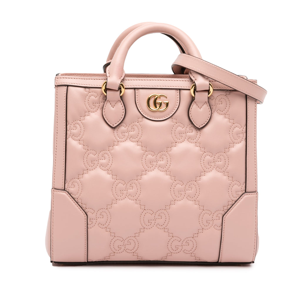 Mini GG Matelasse Leather Top Handle Bag