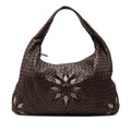 Large Nappa Intrecciato Floral Cutout Veneta Hobo