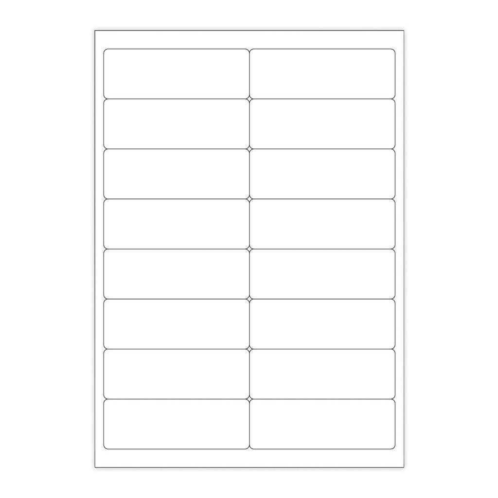 White Adhesive Labels
