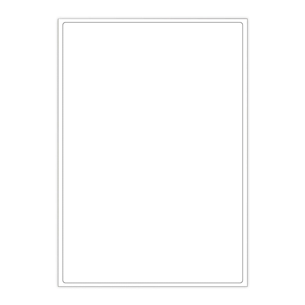 White Adhesive Labels