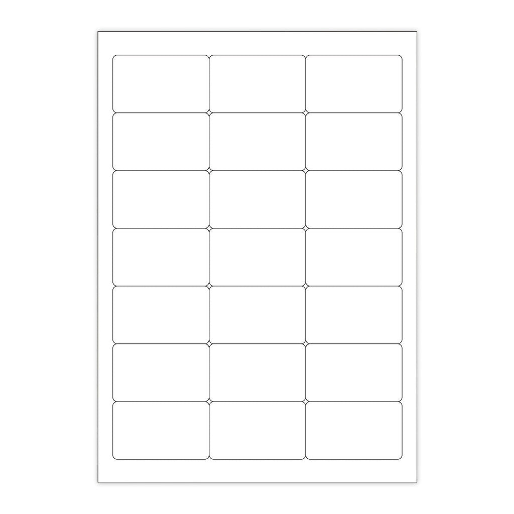 White Adhesive Labels