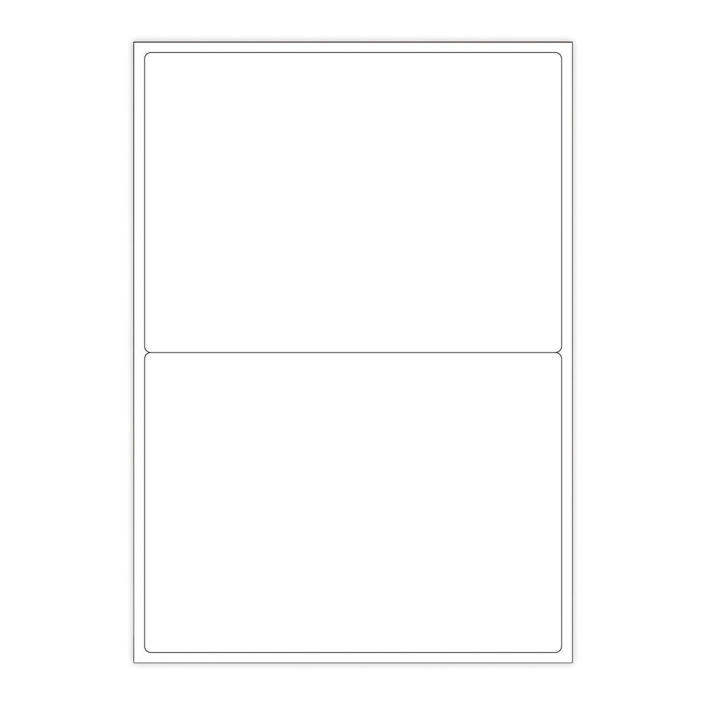 White Adhesive Labels