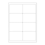 White Adhesive Labels