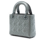 Mini Ultra Matte Calfskin Diamond Cannage Lady Dior