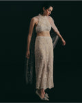 Something White, Something Wild Skirt Set By KYNAH, Luxury Indian Fashion & Bridal Wear