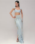 The Blue Heiress Skirt Set By KYNAH, Luxury Indian Fashion & Bridal Wear