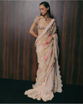 Lady Blushes A Lot Sari Set By KYNAH, Luxury Indian Fashion & Bridal Wear