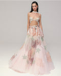 Stolen Sea Shells, Hand Picked Flowers Skirt Set By KYNAH, Luxury Indian Fashion & Bridal Wear
