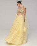 A Yellow Haldi Lehenga Set By KYNAH, Luxury Indian Fashion & Bridal Wear