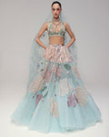 Like Flowers In Spring Skirt Set By KYNAH, Luxury Indian Fashion & Bridal Wear