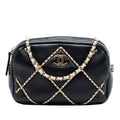 CC Lambskin Chain Embellished Camera Bag